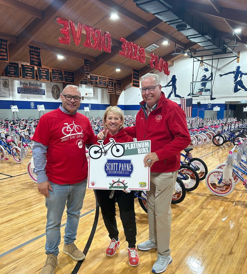 Scott Payne Custom Pools — Platinum Bike Drive Sponsor with Ron Jaworski