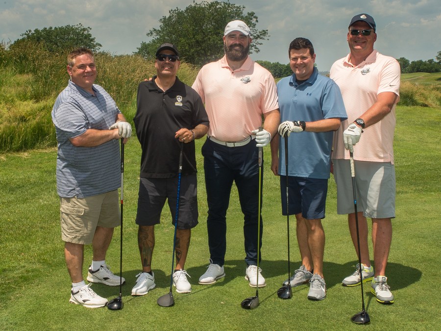 Scott Payne and group at JYP Celebrity Golf Challenge