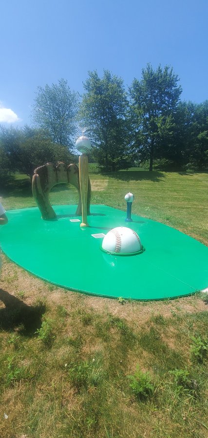 Completed splash pad built by Scott Payne Custom Pools