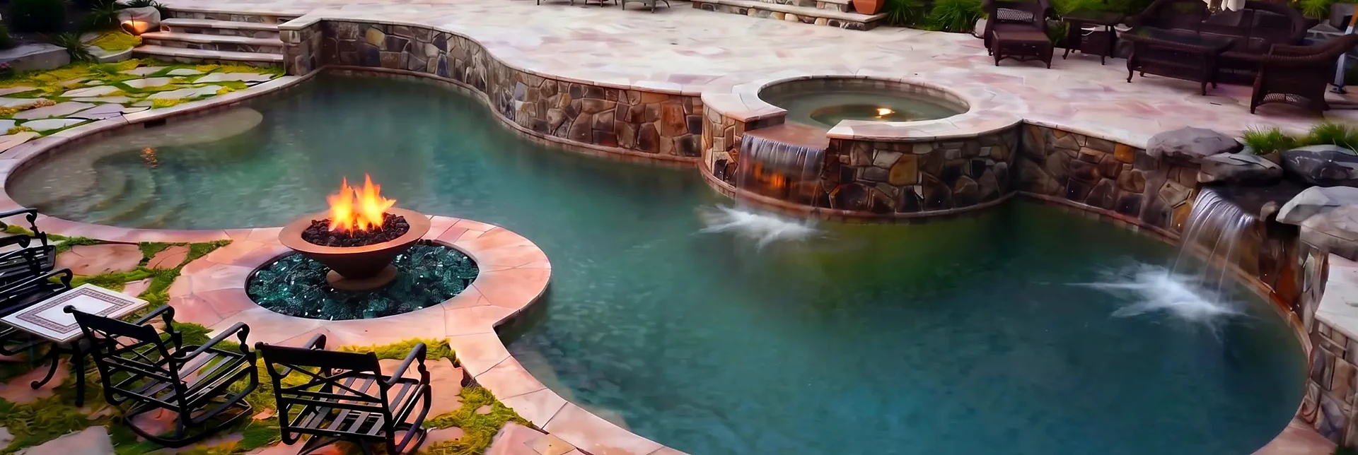 Custom pool designed and built by Scott Payne Custom Pools