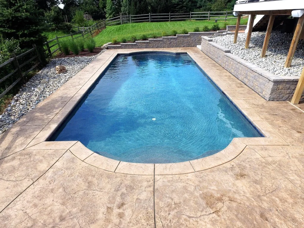 Custom inground pool built in Doylestown PA by Scott Payne Custom Pools