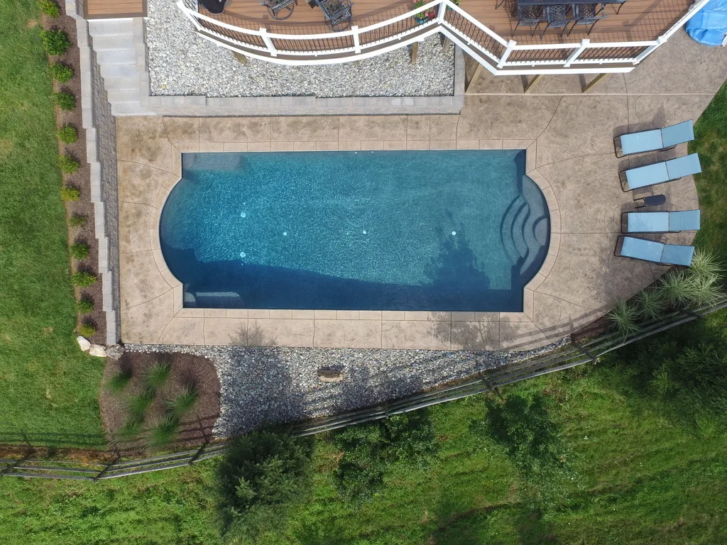 Luxury pool builder in Doylestown PA — Scott Payne Custom Pools project