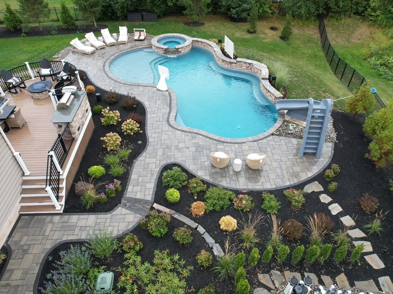 Luxury pool builder in Harleysville, PA — Scott Payne Custom Pools project