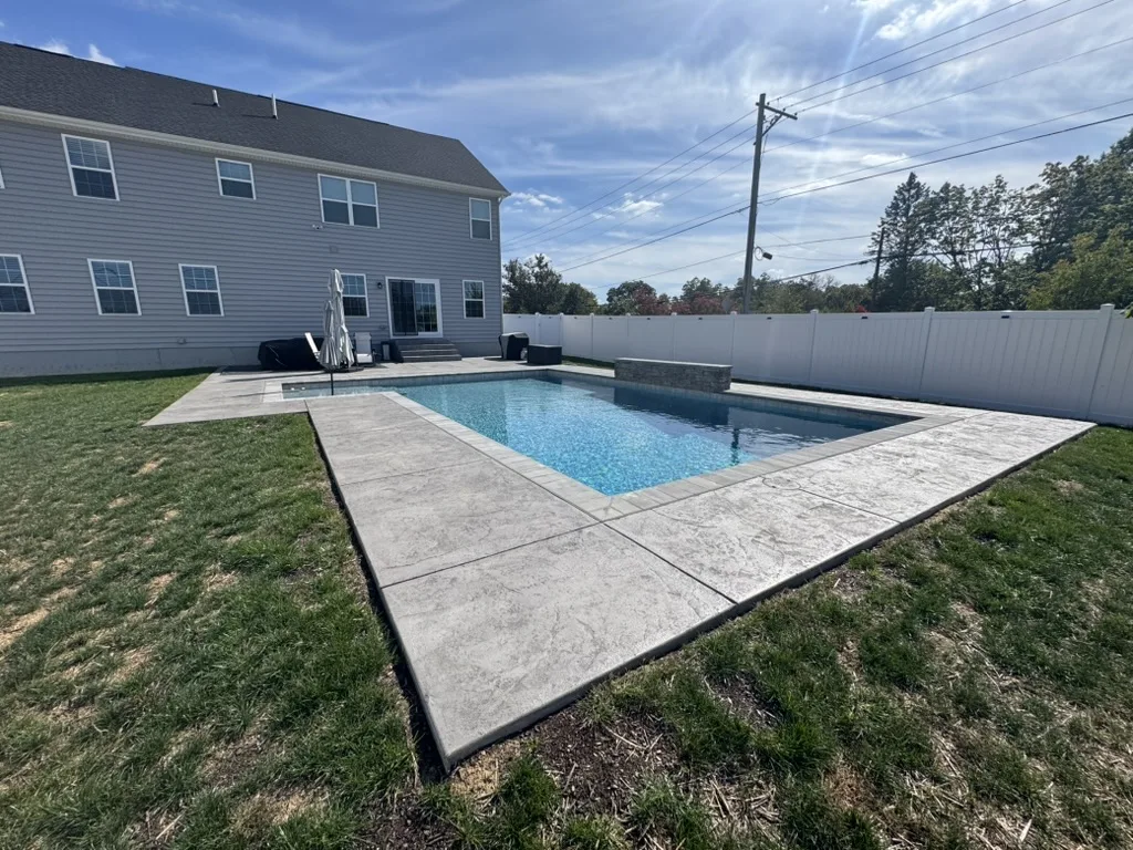 Custom inground pool built in Hatfield, PA by Scott Payne Custom Pools