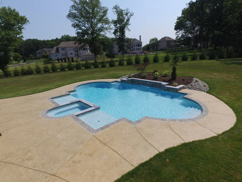 Luxury pool builder in Hilltown, PA — Scott Payne Custom Pools project