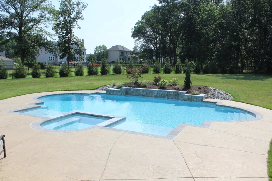 Gunite pool construction in Hilltown, PA — Scott Payne Custom Pools