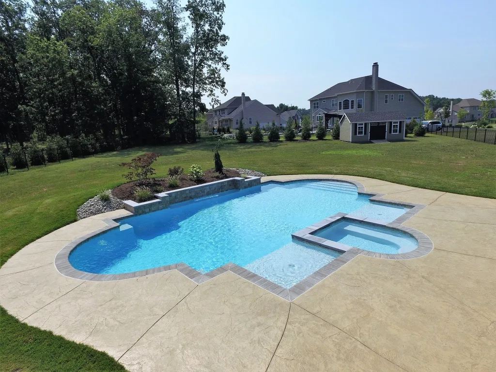 Gunite pool construction in Hilltown, PA — Scott Payne Custom Pools