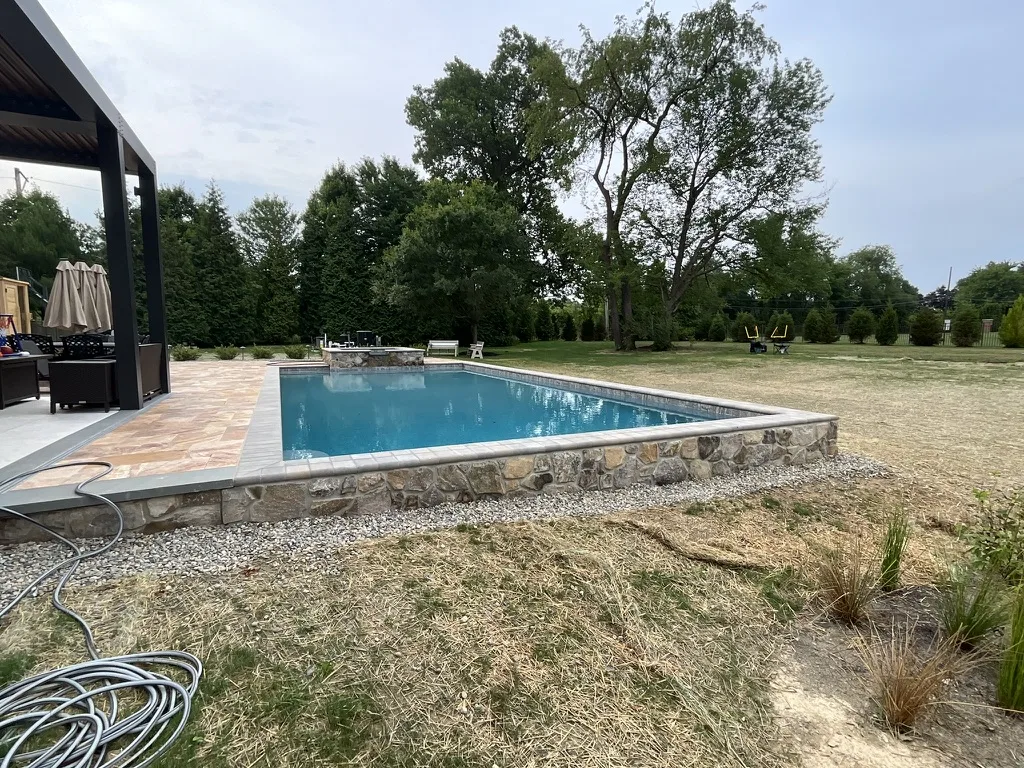 Custom inground pool built in Horsham, PA by Scott Payne Custom Pools