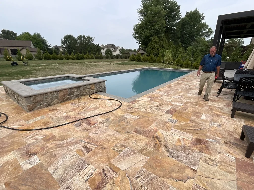Luxury pool builder in Horsham, PA — Scott Payne Custom Pools project