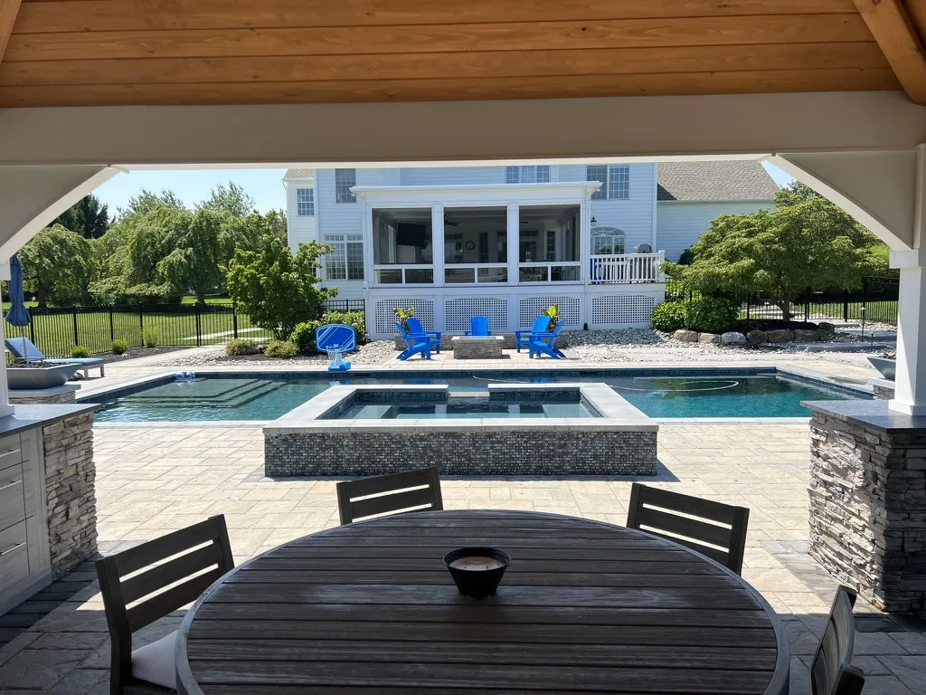 Luxury pool builder in Newtown, PA — Scott Payne Custom Pools project