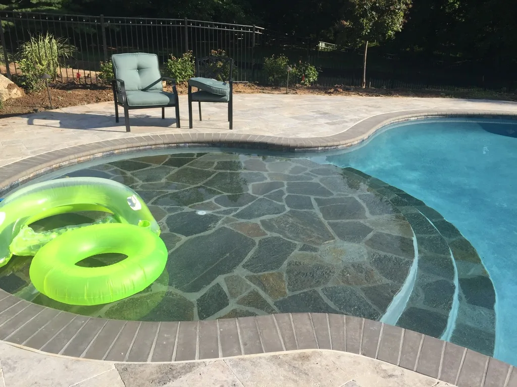 Custom inground pool built in Villanova, PA by Scott Payne Custom Pools