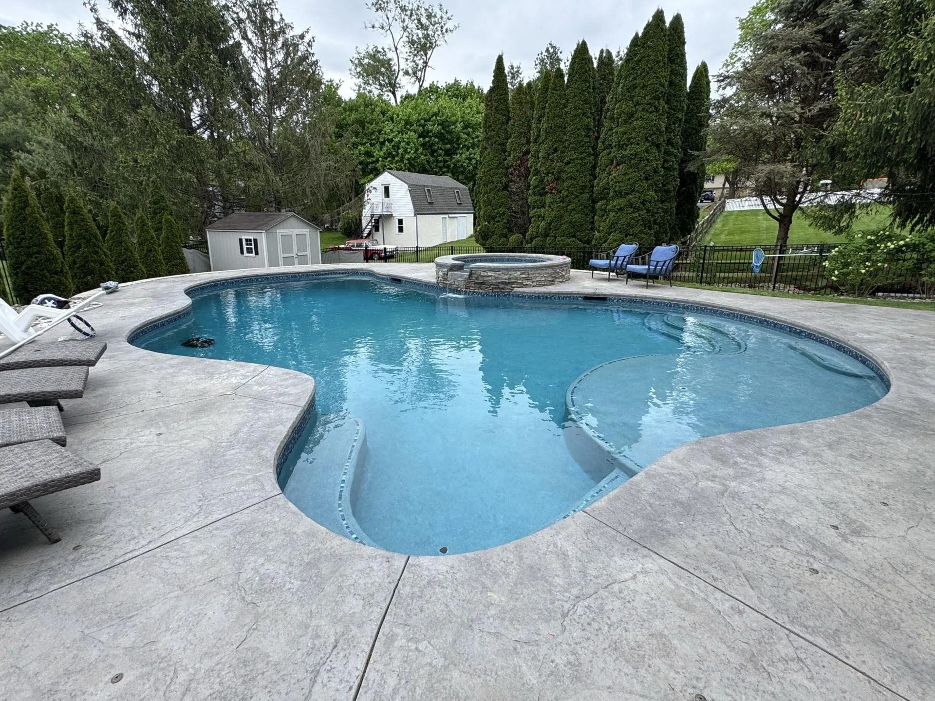 Luxury pool builder in West Chester, PA — Scott Payne Custom Pools project