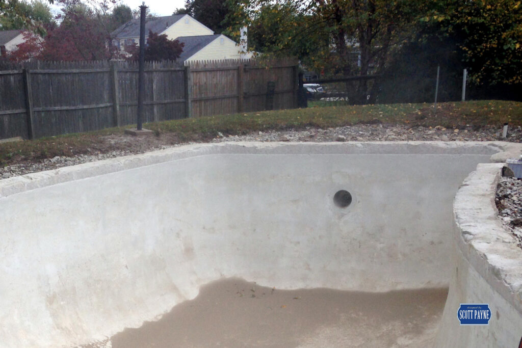 Pool renovation — before